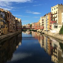 Girona's Onyar river Girona and the river Onyar